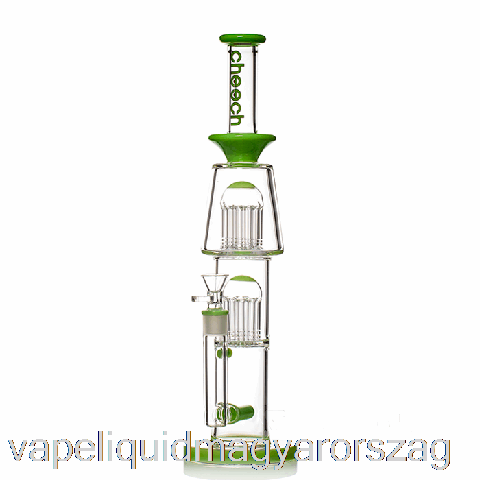 Cheech üveg Dual Tree Inline Bong Zöld Vape Folyadék